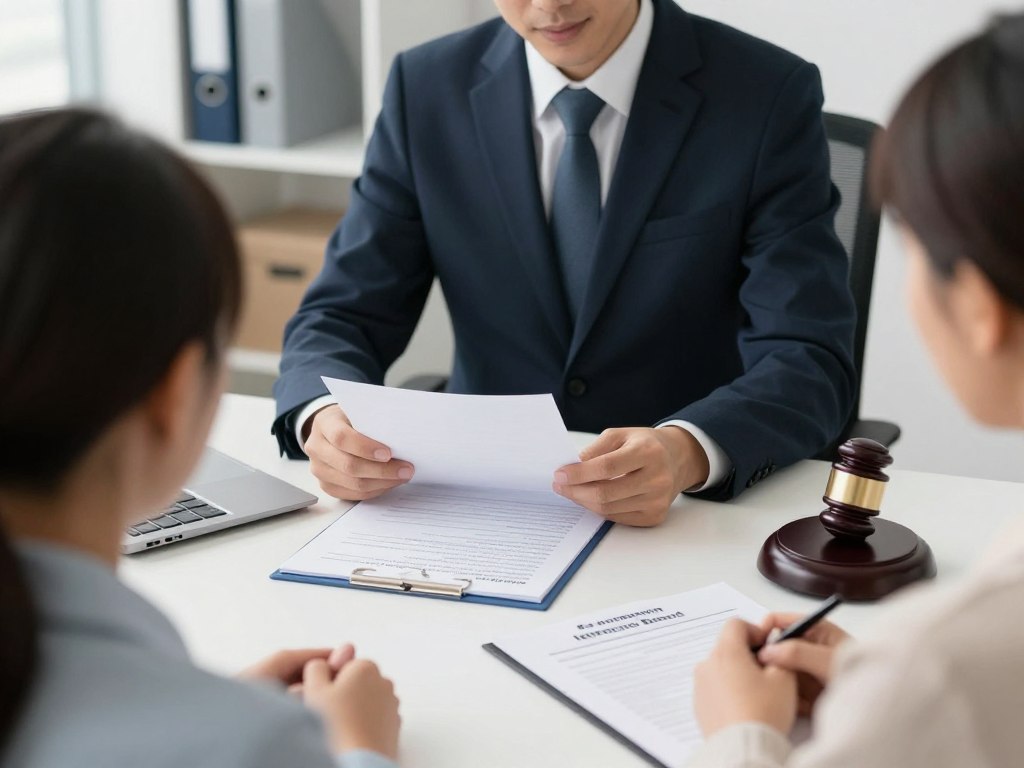 Abogado asesorando a familia sobre fianza migratoria como parte de servicios de inmigración