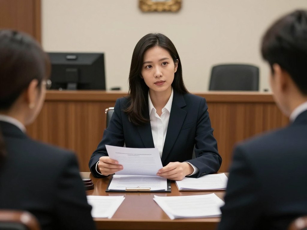 Abogado representando a cliente en tribunal de inmigración para servicios de defensa contra deportación