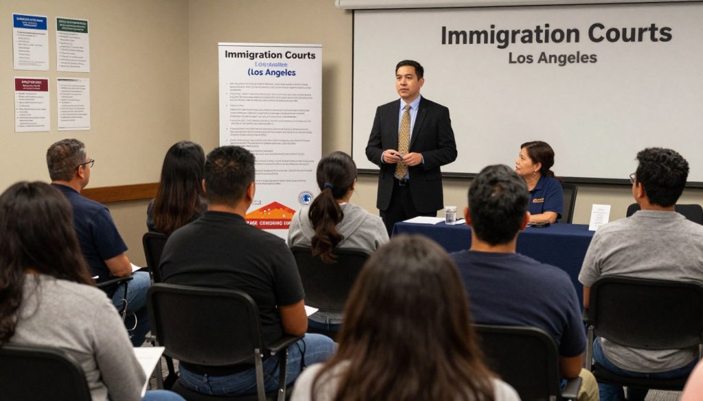 Sesión informativa sobre Cortes de Inmigración en Los Ángeles para la comunidad hispana